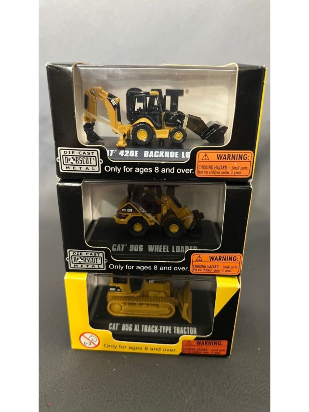 Cat Construction Minis 3-Pack Die-Cast Models Backhoe Loader